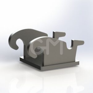 Haakkop CW05 standaard 20mm ongelakt