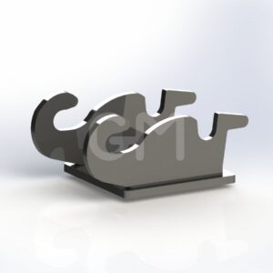 Haakkop CW05 omkeer 15mm ongelakt
