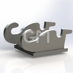 Haakkop CW05 omkeer 20mm ongelakt