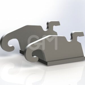 Haakkop CW10 standaard 25mm ongelakt