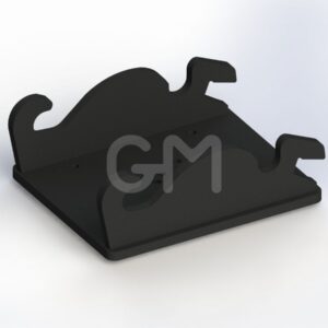 Haakkop CW10 omkeer 20mm gelakt