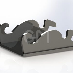 Haakkop CW10 omkeer 20mm ongelakt