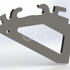Pallethaak CW10 dubbel plat 25mm